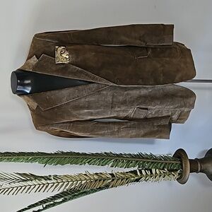 Vintage 911 Collection Olive Green Corduroy Blazer-please read full description